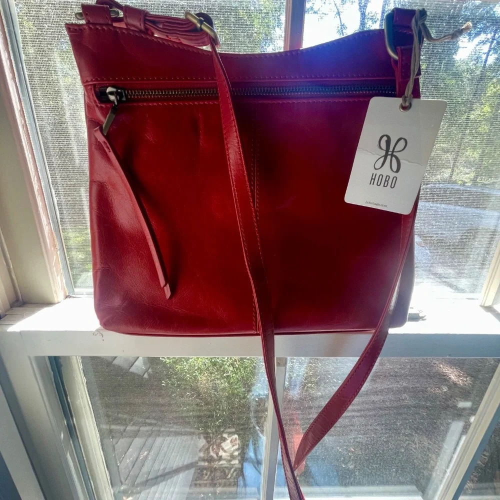 HOBO Red Crossbody Bag - Picture 2 of 8